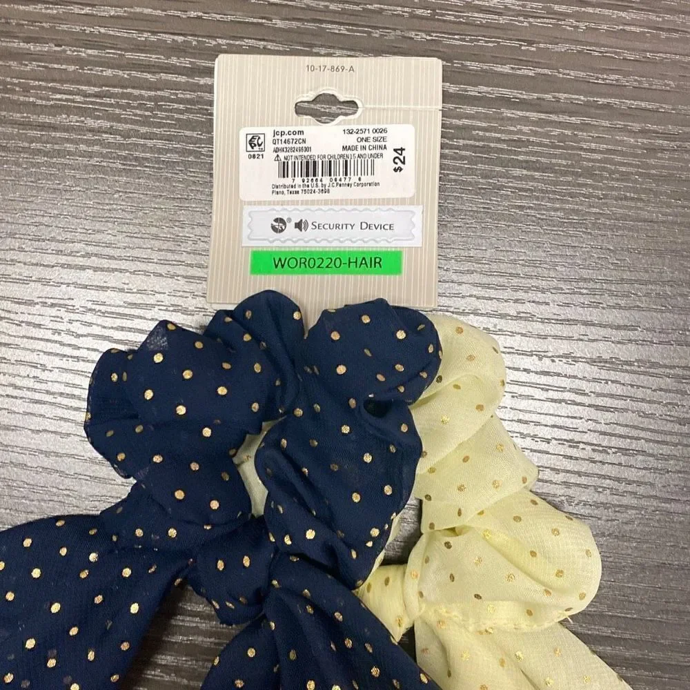 3 Pieces Hair Accessory Headband and Ponytail Scrunchie Scarfs